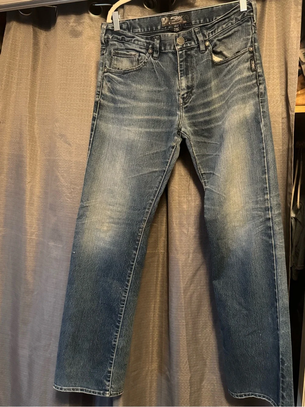 Silver Jeans Men's Straight Indigo Washed Jeans